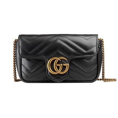 apollo gucci bag black|GG Emblem super mini bag in black leather.